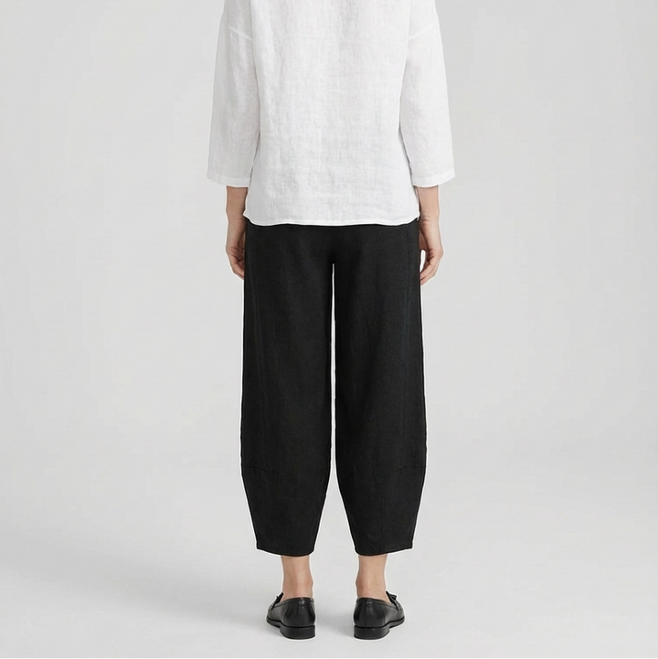 Elegant Wide‑Leg Satin Trousers