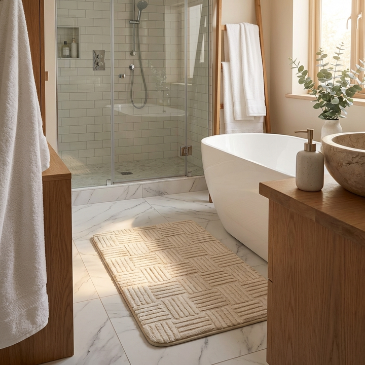 Ultra-Absorbent, Extra Soft Shaggy Bathroom Rug