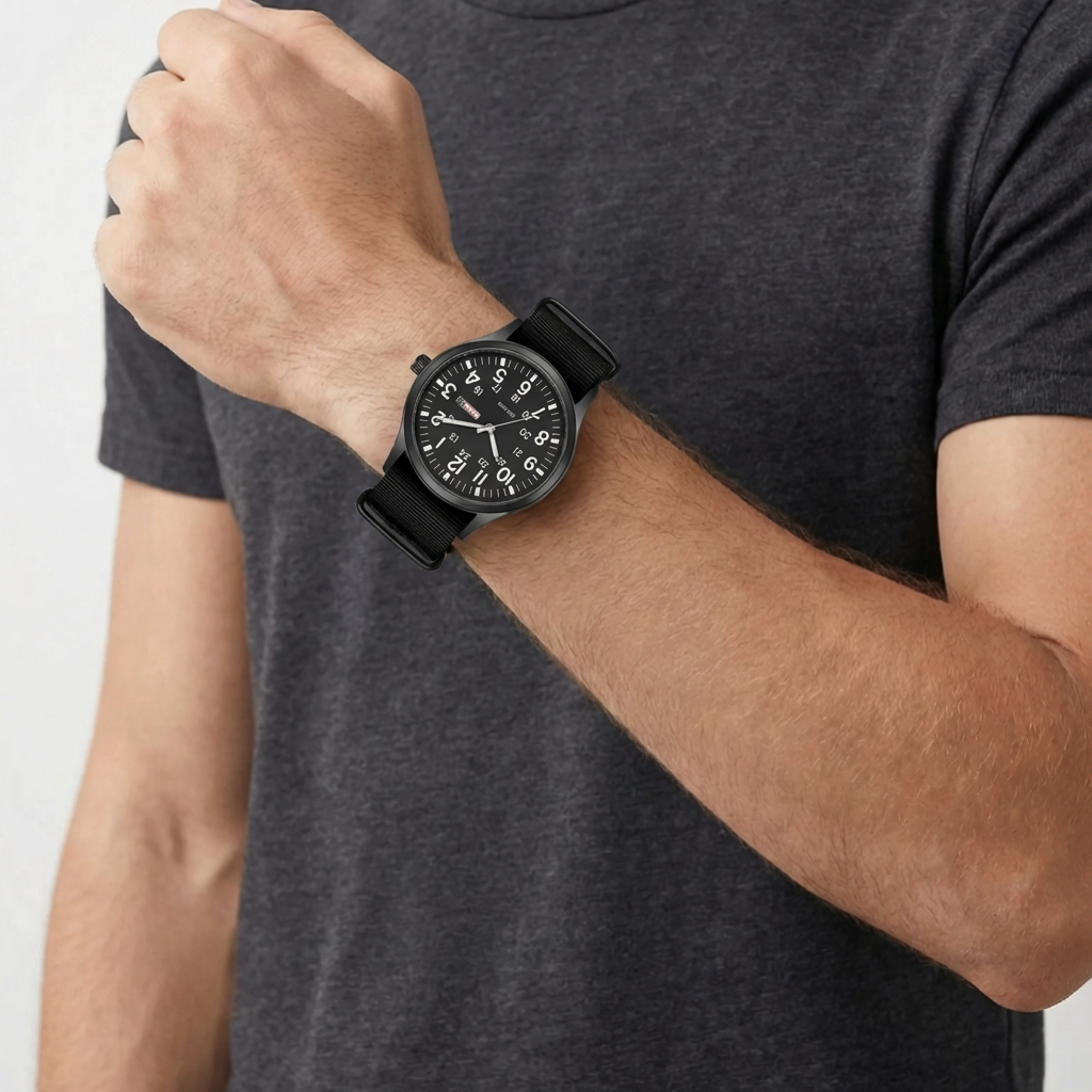 Military-Inspired Field Watch With NATO Strap