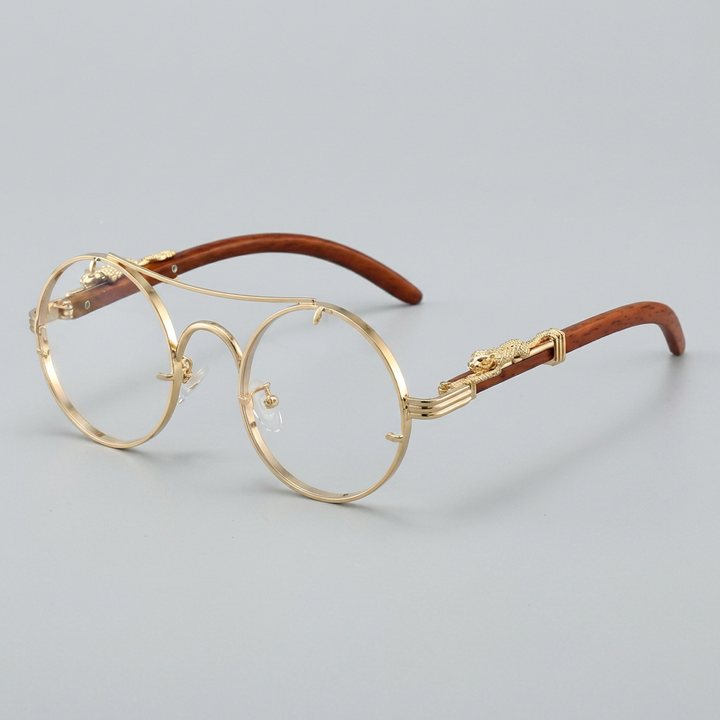 Round Frame Vintage-Inspired Fashion Sunglasses
