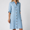 Casual Summer Linen Midi Dress