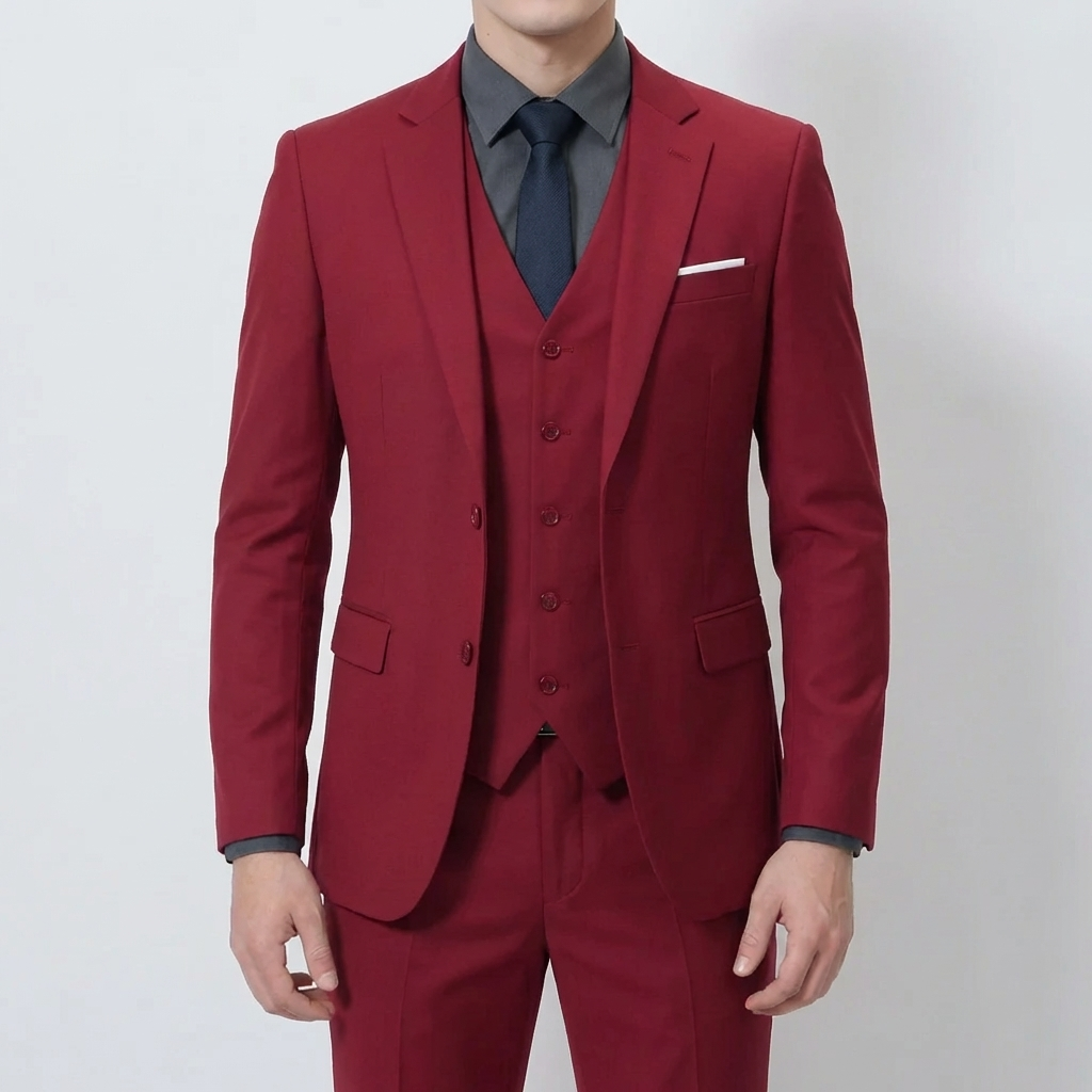 Slim-Fit 3-Piece Formal Suit