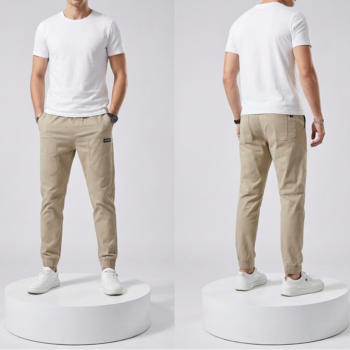 Elastic Cargo Pants for Men