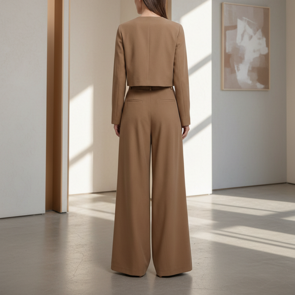 Elegant Two-Piece Palazzo Set for Women