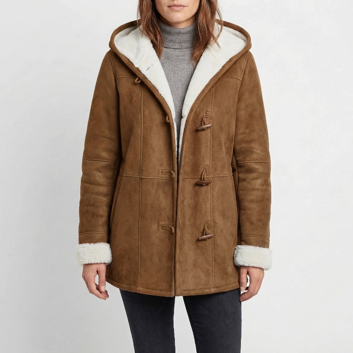 Clovima - Hooded Toggle Closure Women's Jacket