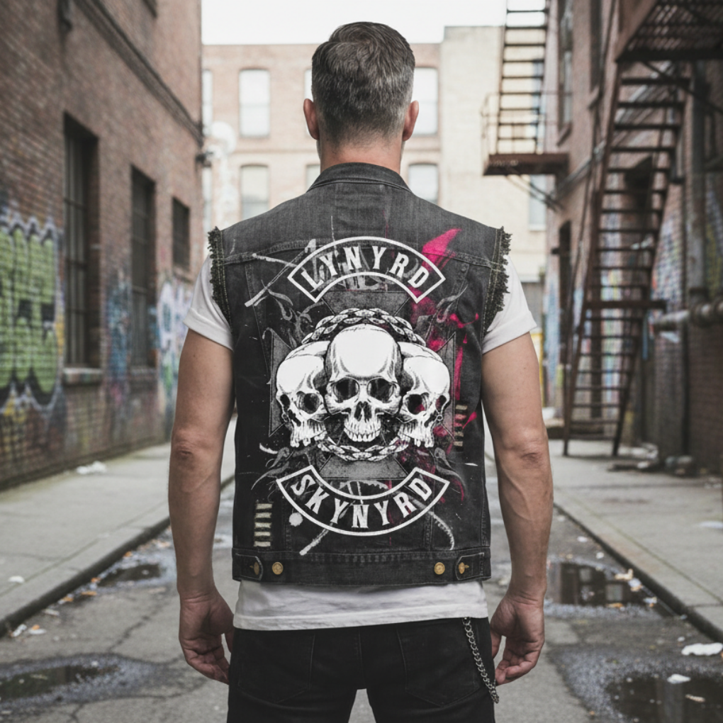 Retro Denim Vest for Men