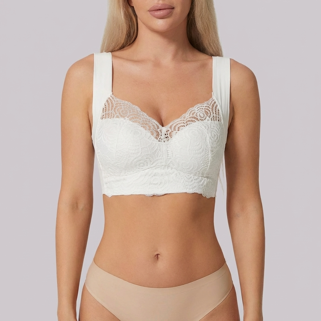 Wire-Free Push-Up Bra With Lace Detail