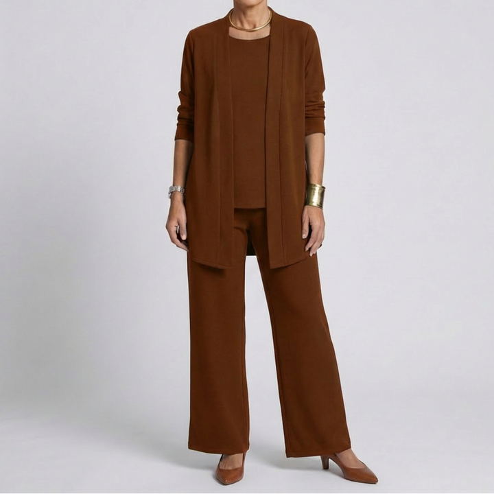 Elegant Three-Piece Pantsuit for Women