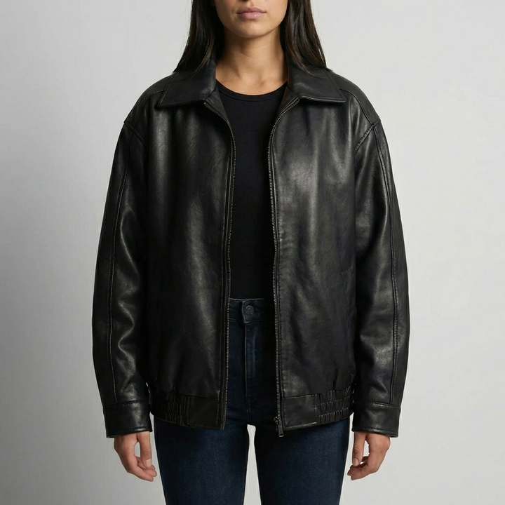 Oversized Open-Front Women's Jacket