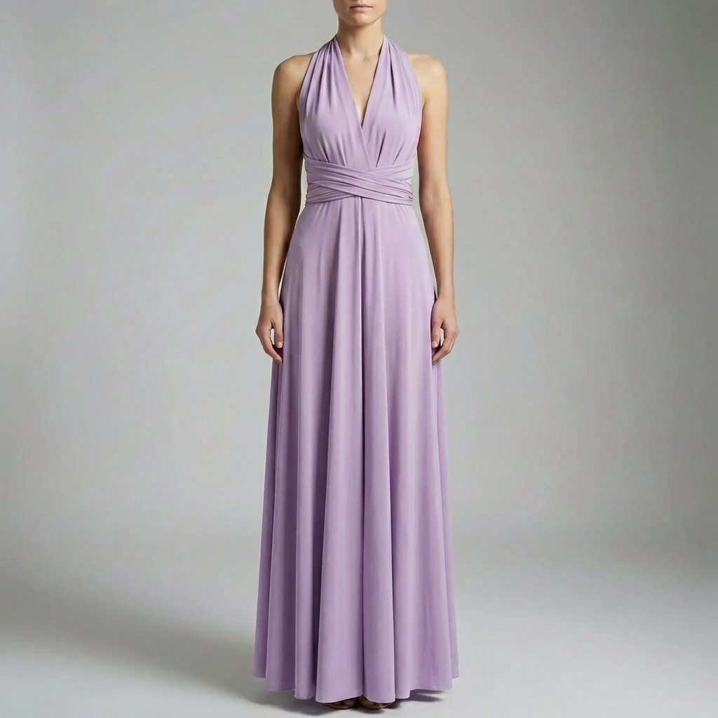 Adjustable Wrap Midi Dress For Women