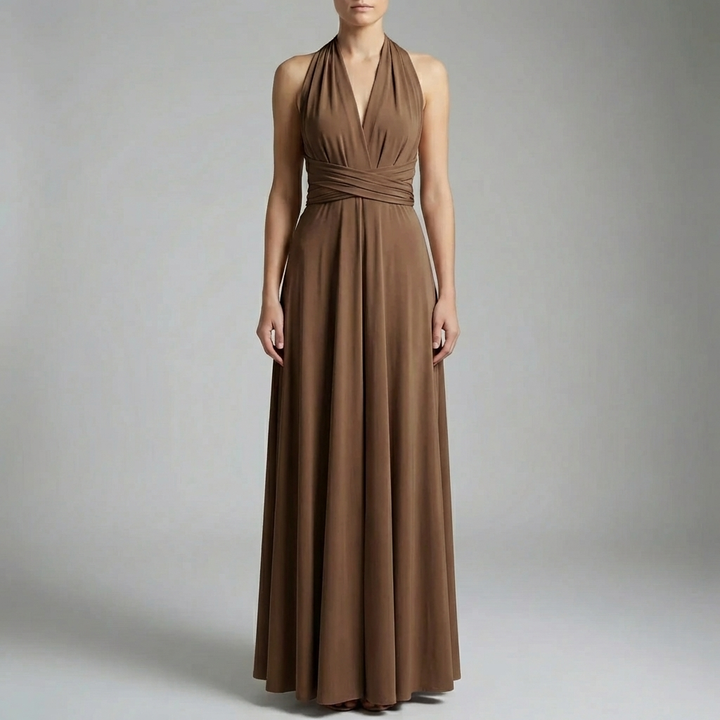 Adjustable Wrap Midi Dress For Women