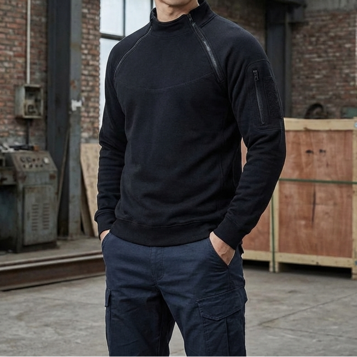 Versatile Stretch Sweater for Men