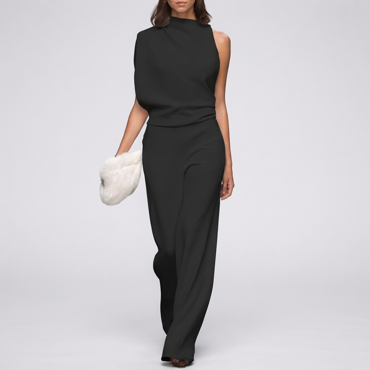 Sleeveless Jumpsuit with Open Back for Women