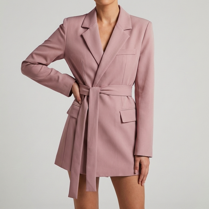 Belted Blazer for Women