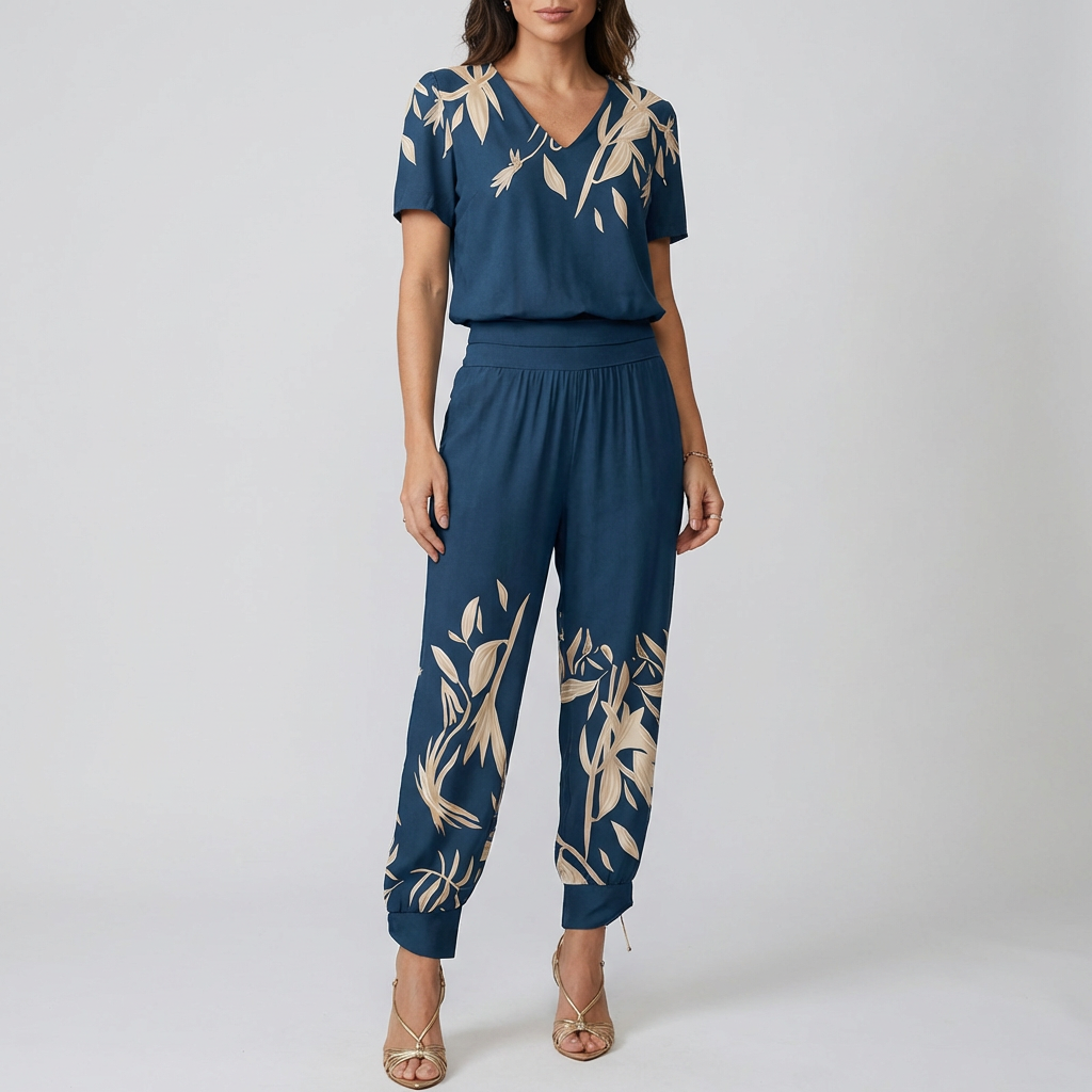 Stylish Printed Chic Jumpsuit for Women