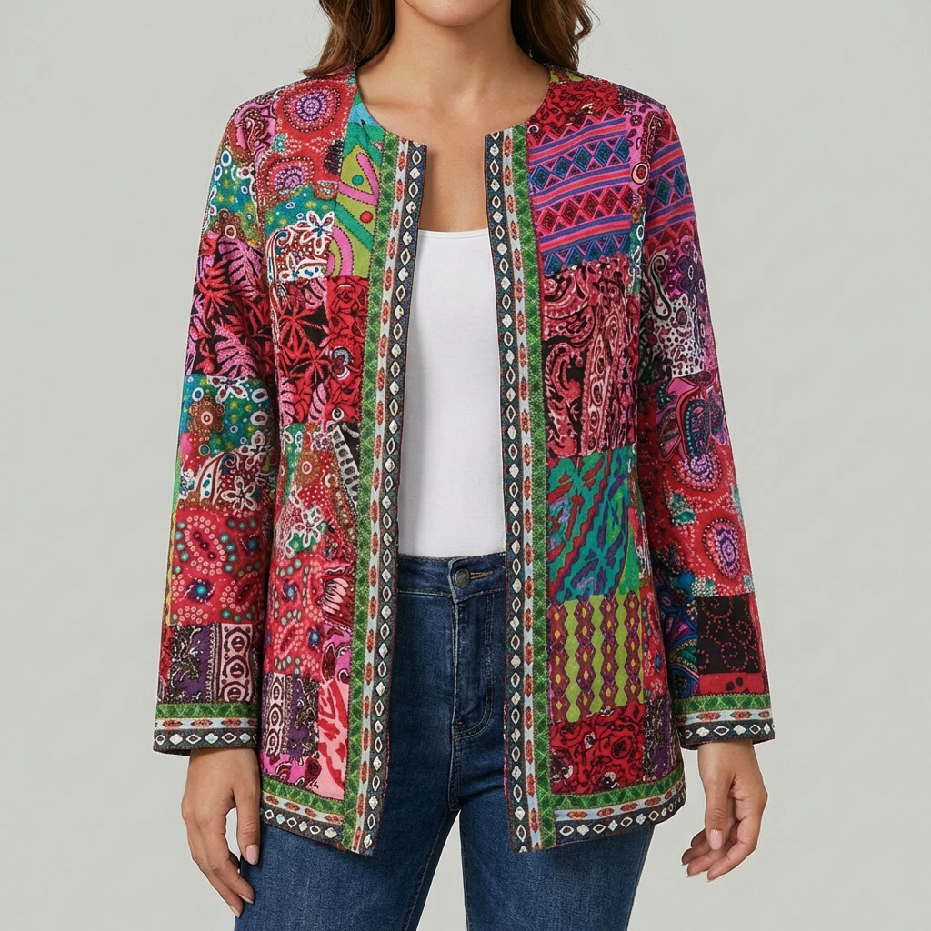 Retro-Inspired Knitted Cardigan