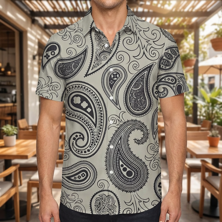 Print Style - Casual Short-Sleeve Shirt for Men