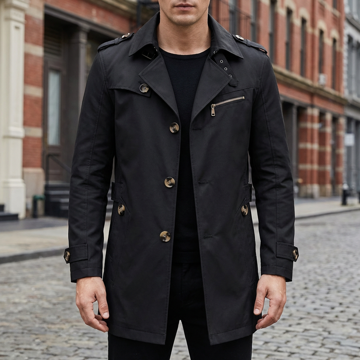Classic Business Windbreaker Jacket for Men