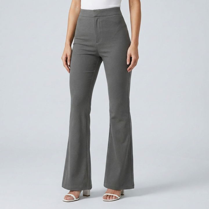 Trendy Corduroy Flare Pants for Women