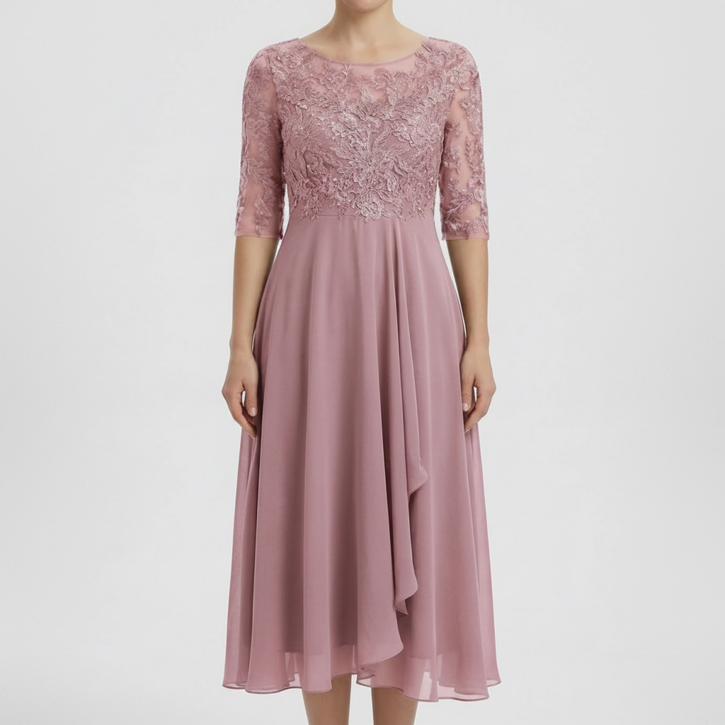 High-Waist Maxi Evening Dress