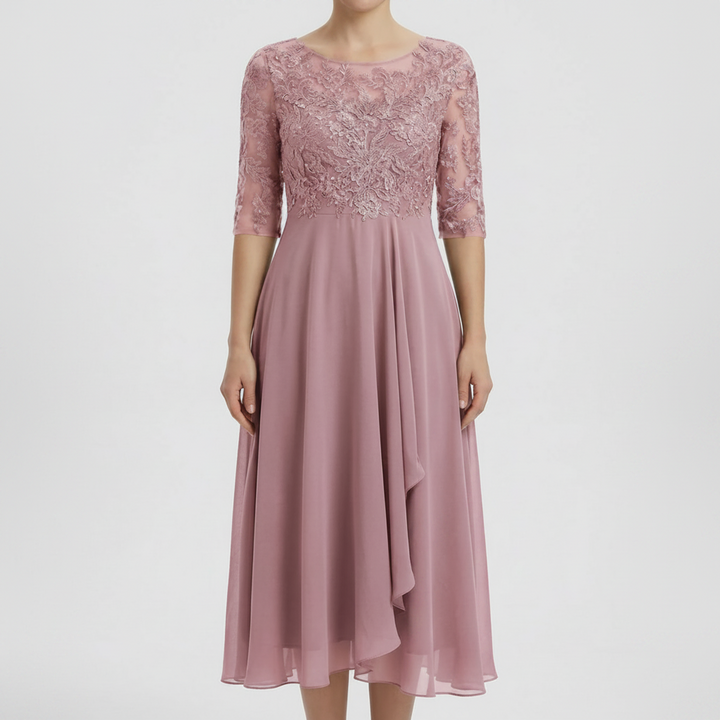 High-Waist Maxi Evening Dress