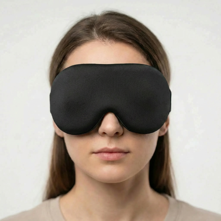 3D Contoured Light-Blocking Sleep Mask