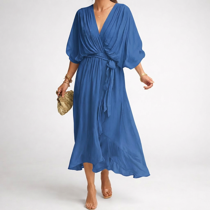 Elegant V-Neck Dress for Women