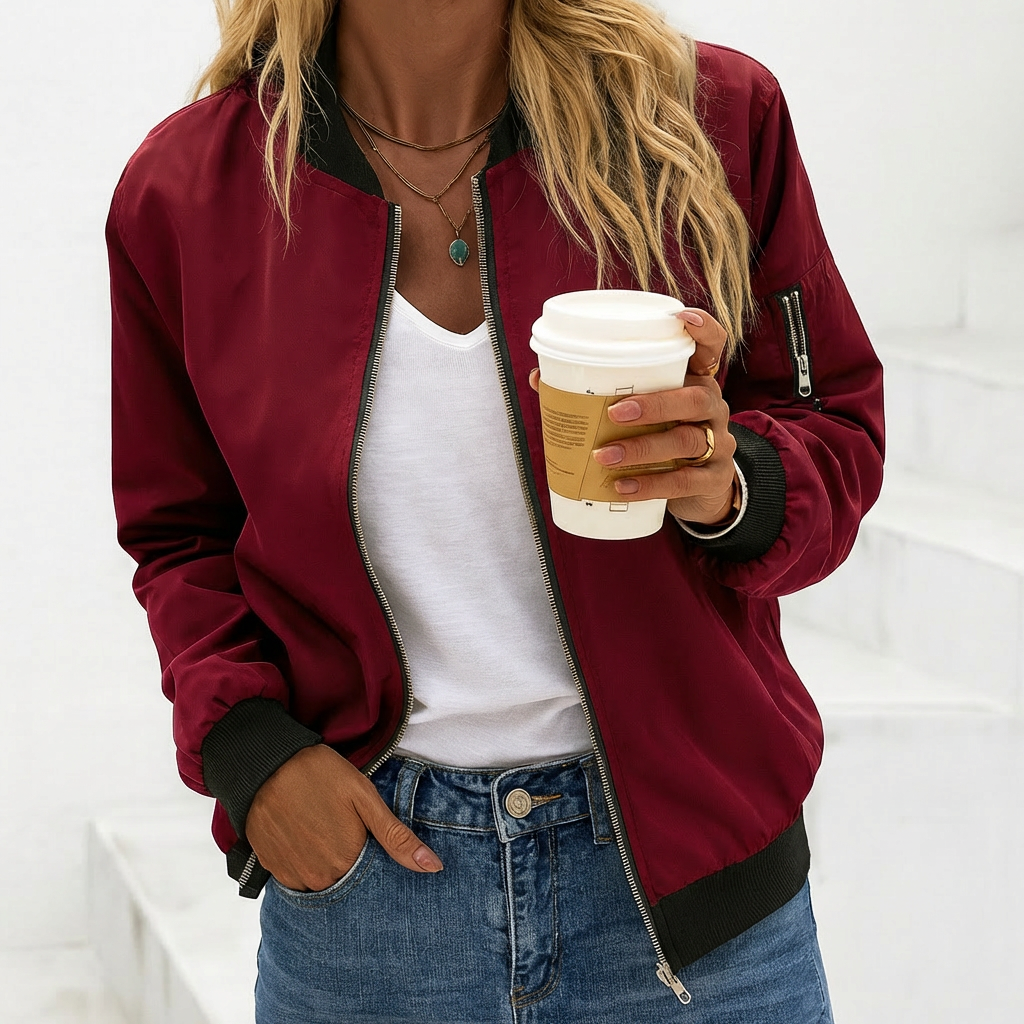 Classic Bomber Jacket for Women