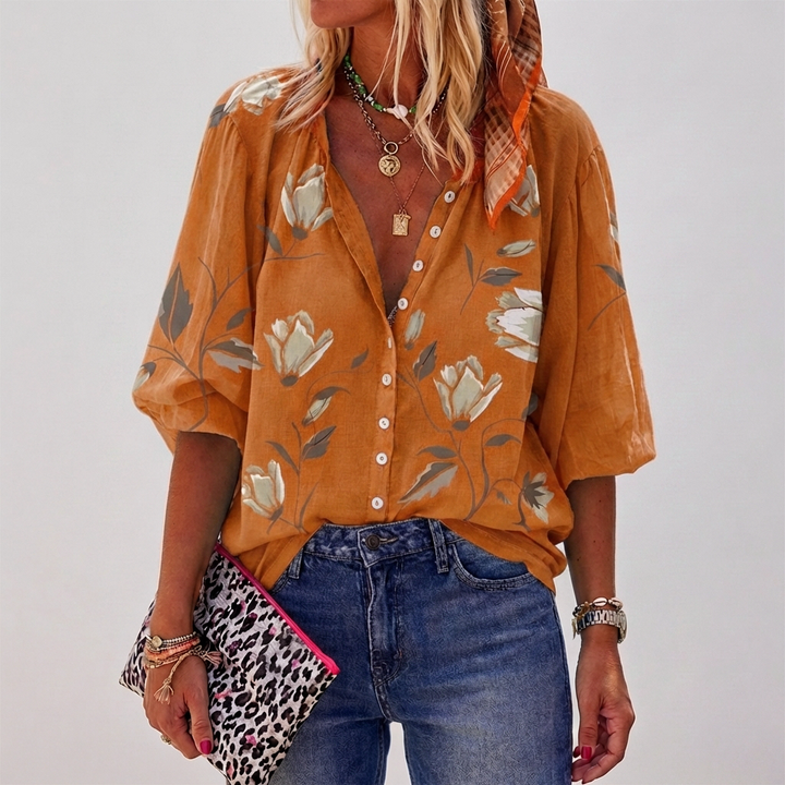 Summer Floral Blouse for Women