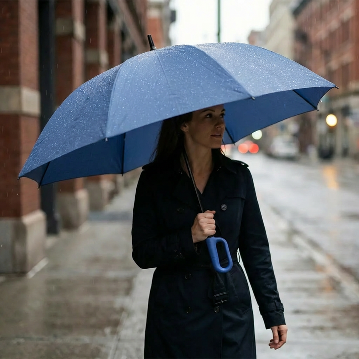 Auto-Lock Compact Folding Umbrella