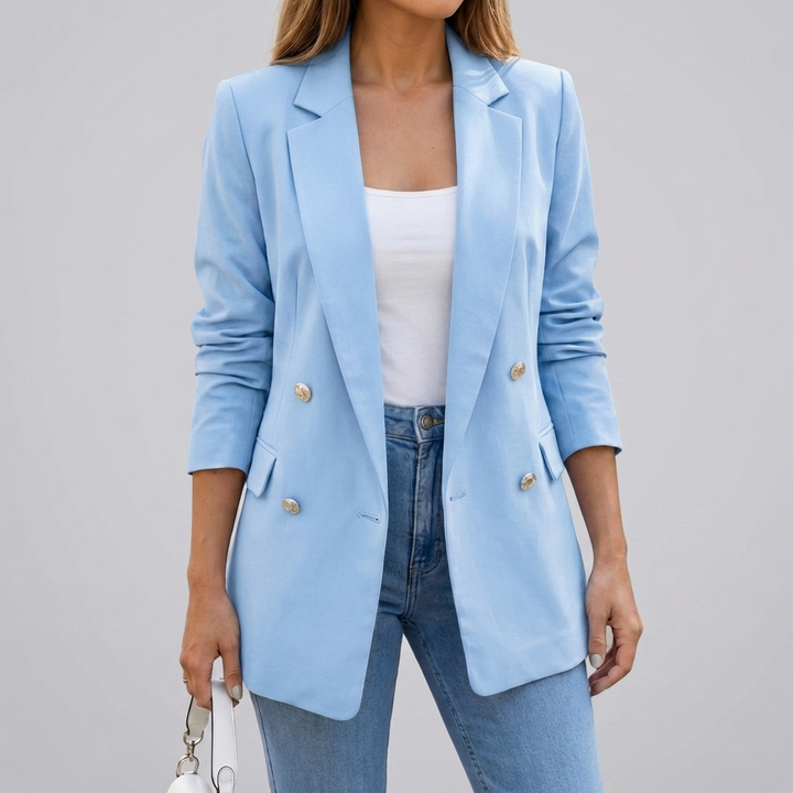 Tailored Double-Breasted Blazer for Women