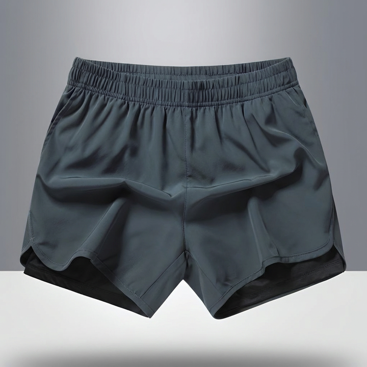 Quick-Dry Men's Running Shorts with Zipper