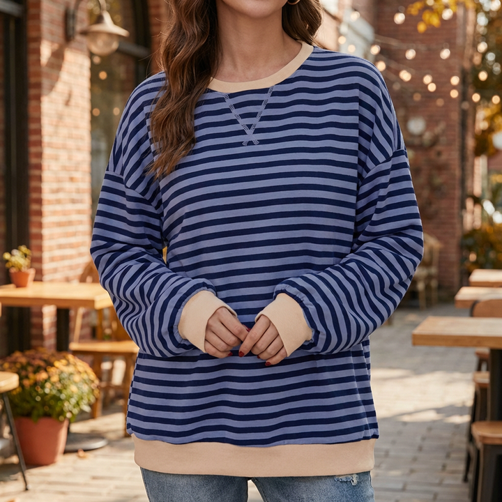 Oversized Striped Sweater for Women