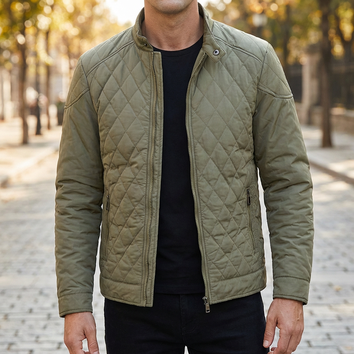 Elegant Transitional Quilted Jacket for Men