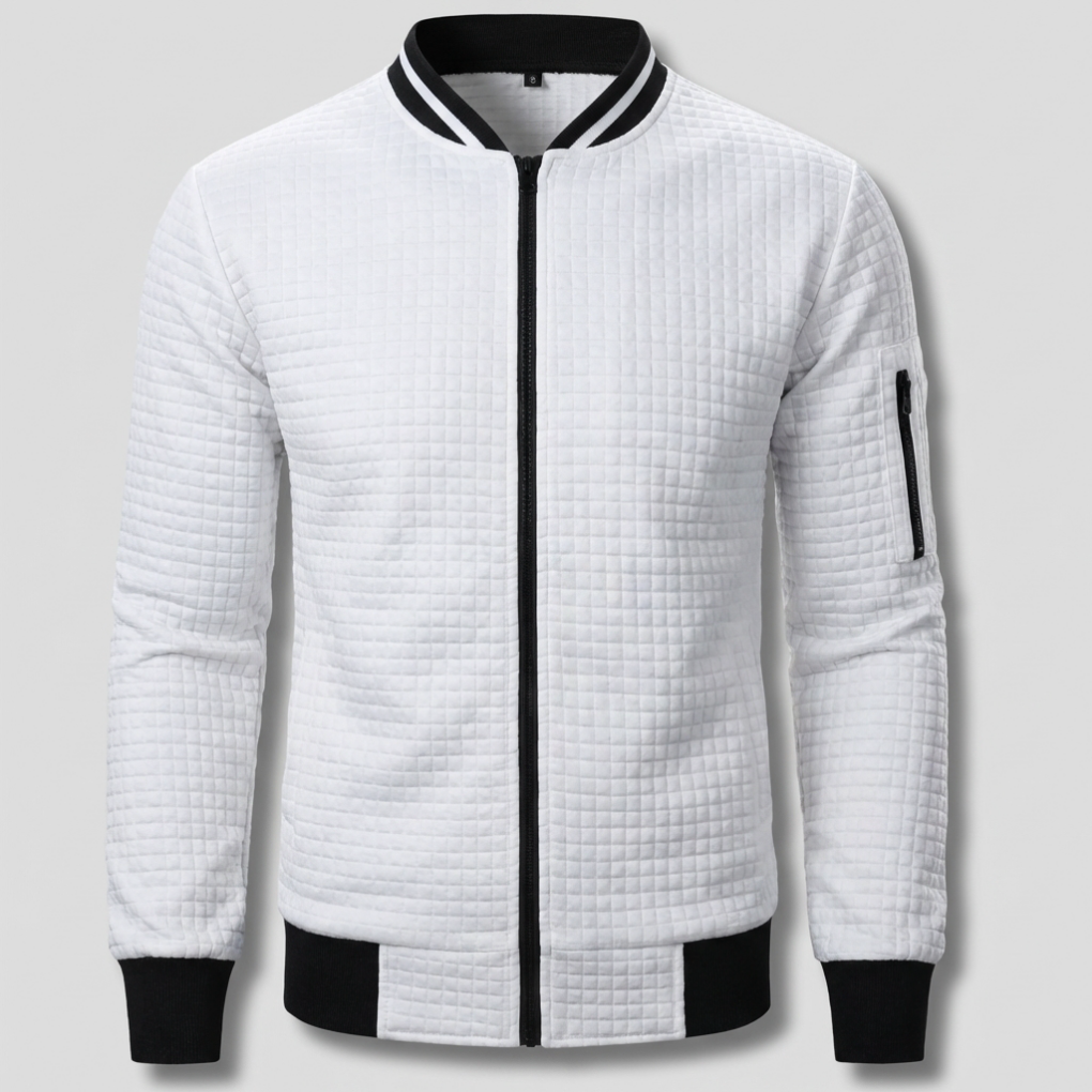 Comfortable and Warm Men’s Zip-Up Sweater