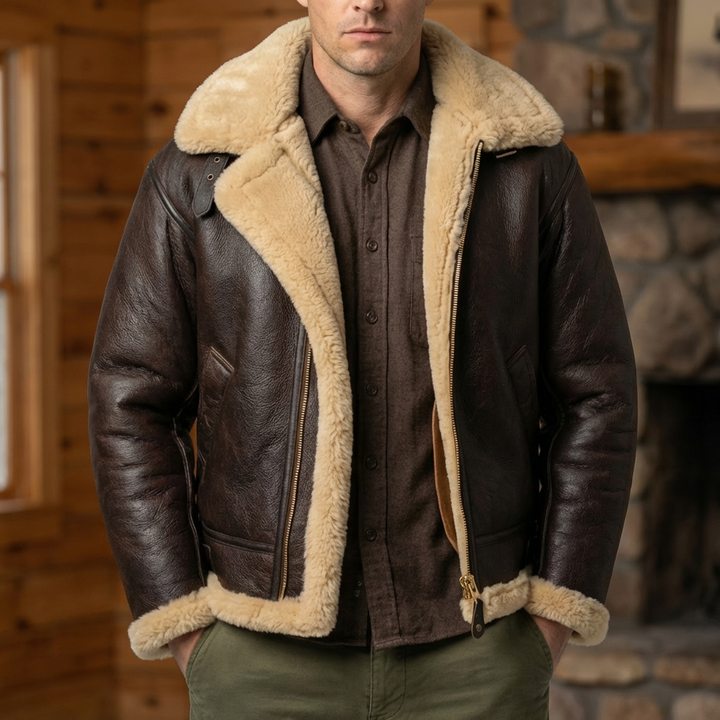 Shearling Sheepskin Flying Jacket