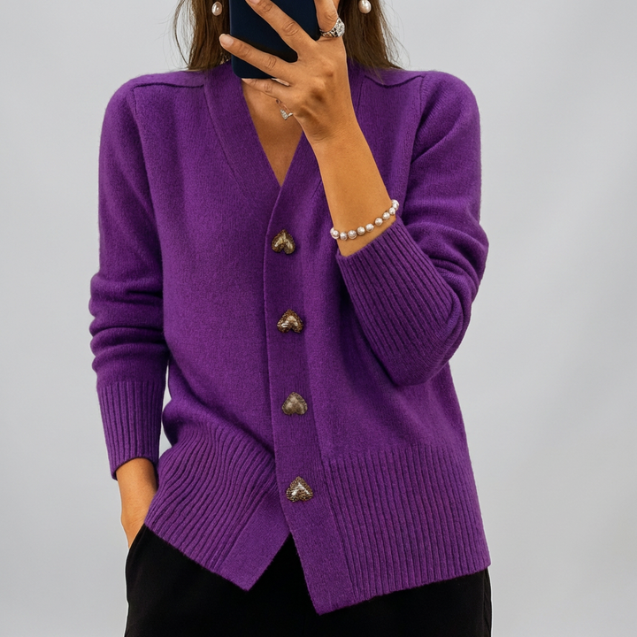 Cozy V Neck Knitted Cardigan for Women