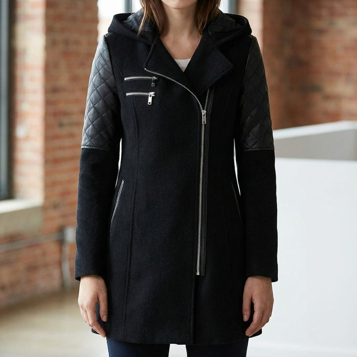 Long Winter Coat with Hood for Women