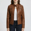 Slim-Fit Moto Jacket for Women