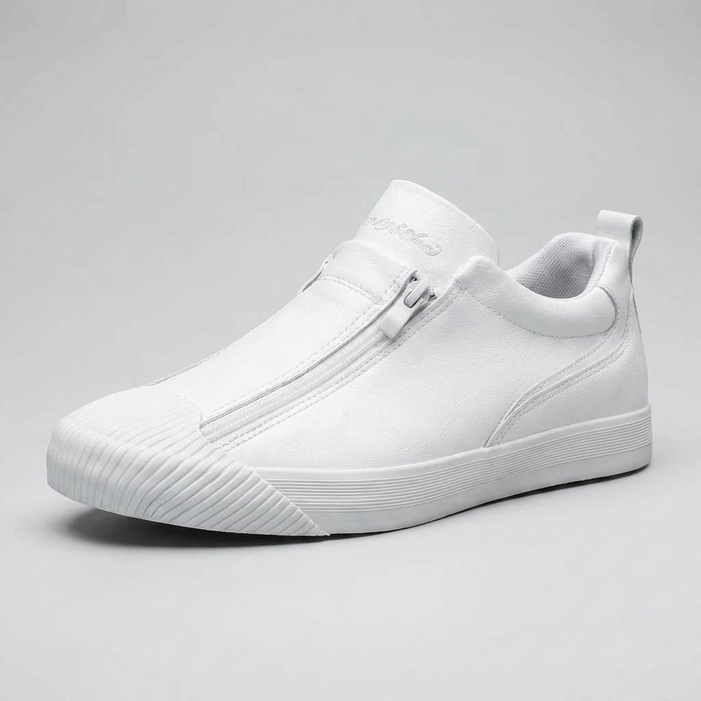 Low-Profile Zip-Entry Casual Sneaker for Men