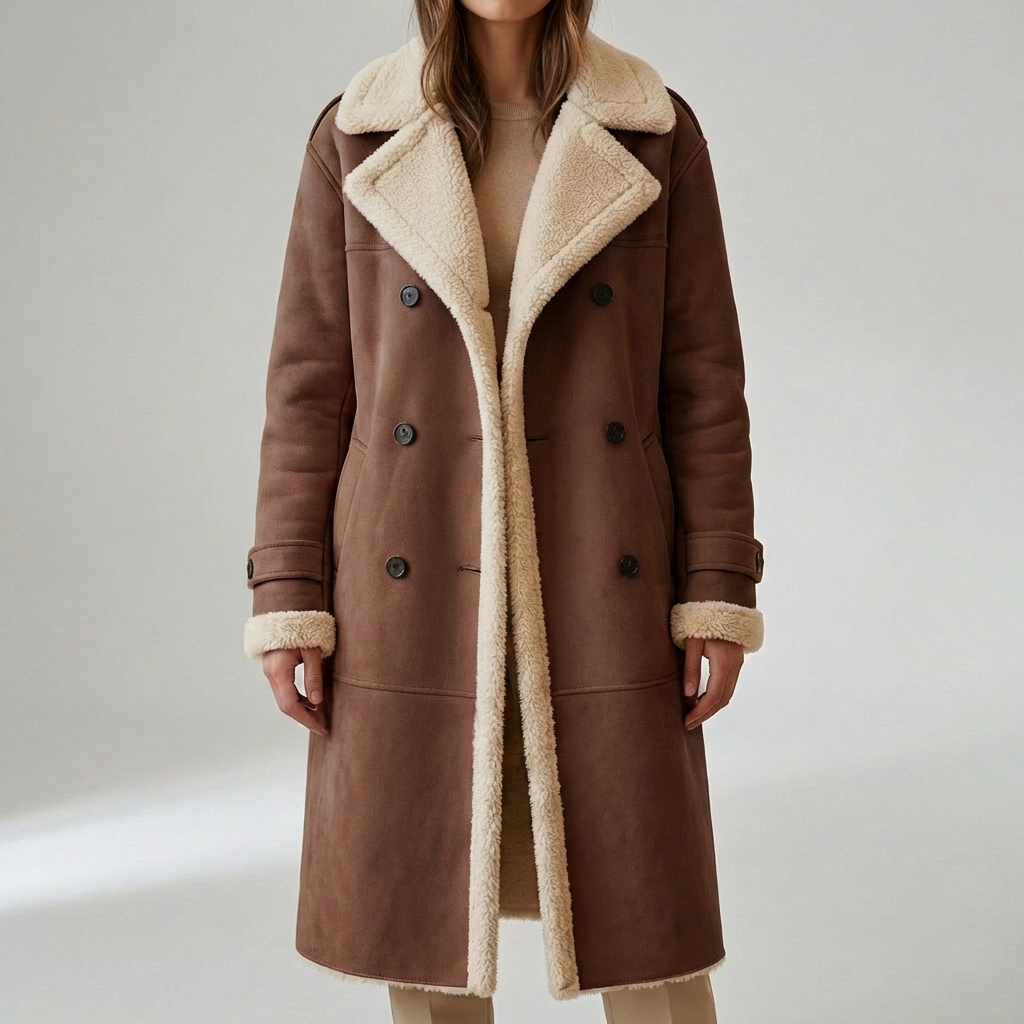 Women's Button Down Long Coat