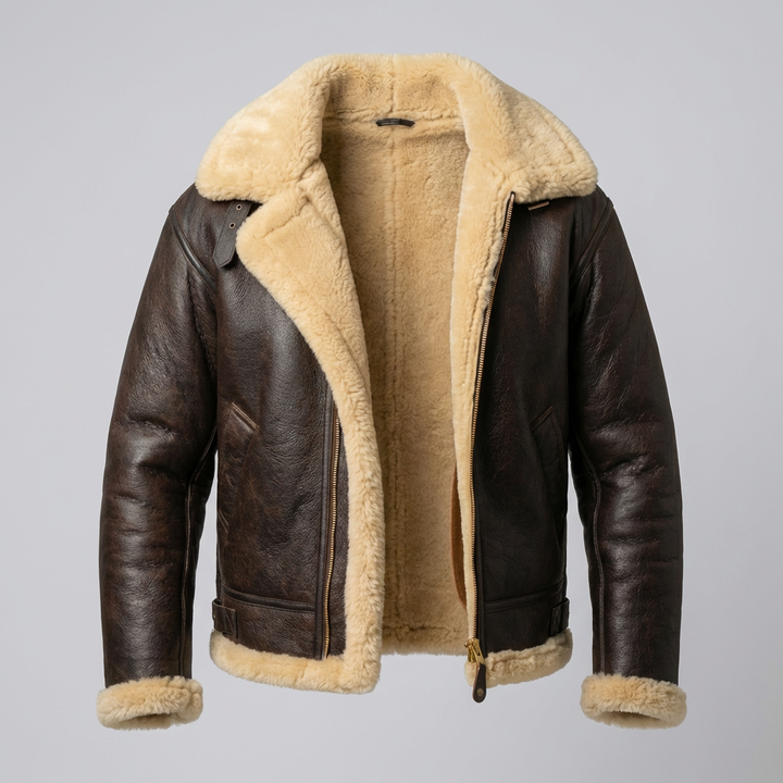 Shearling Sheepskin Flying Jacket