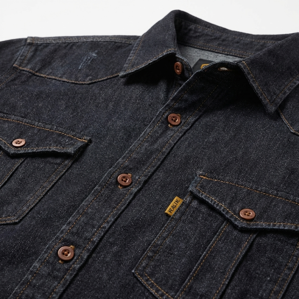 Classic Long Sleeve Denim Shirt