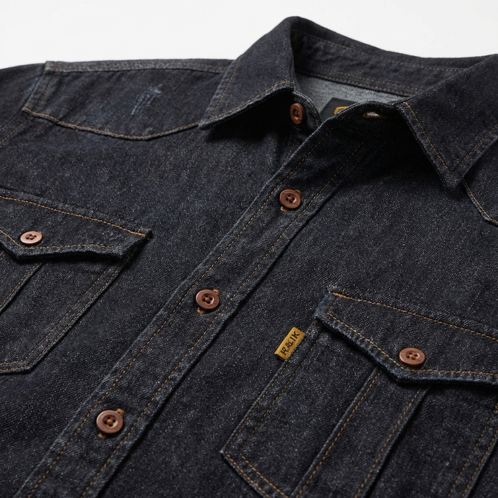 Classic Long Sleeve Denim Shirt