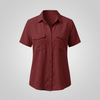 Elegant Short-Sleeve Blouse for Women