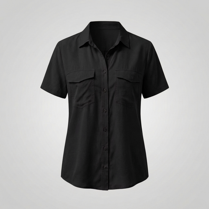 Elegant Short-Sleeve Blouse for Women