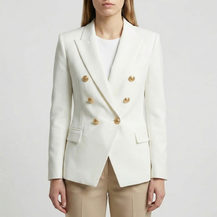 Vintage-Inspired Structured Women's Blazer