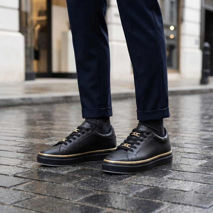 Lace-Up Low-Top Fashion Sneaker for Women