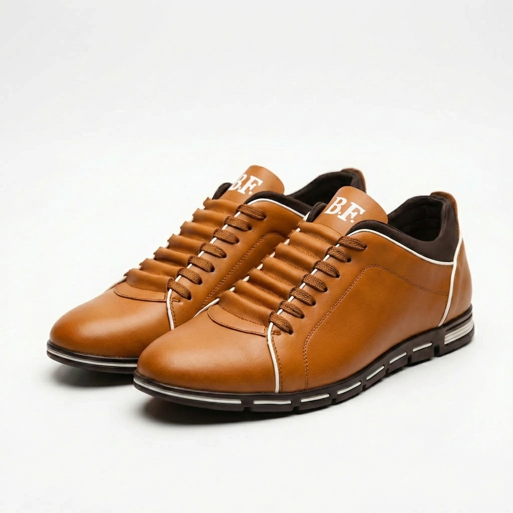 Sleek Lace-Up Casual Shoes for Men