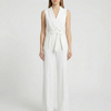 Sleeveless Wide-Leg Wrap Jumpsuit